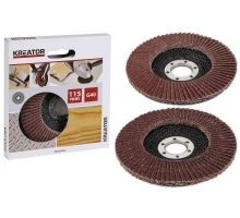 Disques à polir et de ponçage pour meuleuse d'angle Ø 125 mm, gros grain -  7105 - MACHINES ET OUTILS-FRANCE