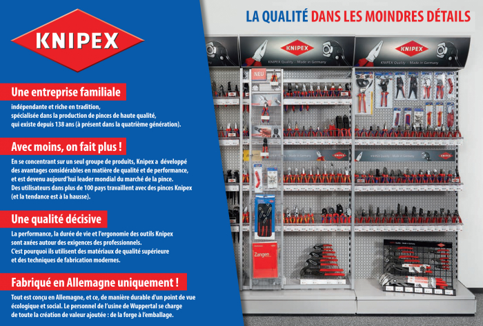 KNIPEX - Pince coupe-cables acier diamètre 4-6 mm Réf. 95 62 160